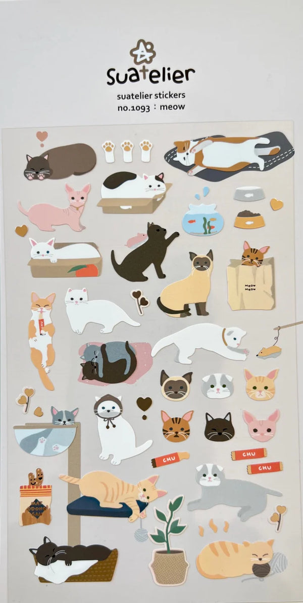 Suatelier Stickers No. 1093 meow