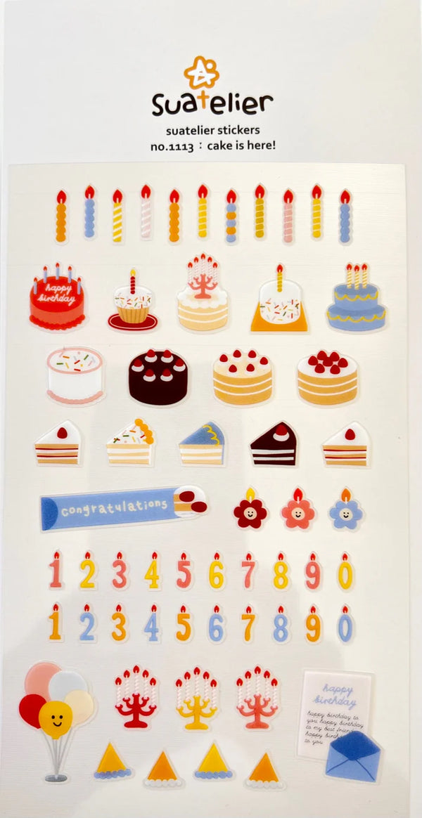 Suatelier Stickers No.1113 cake is here!
