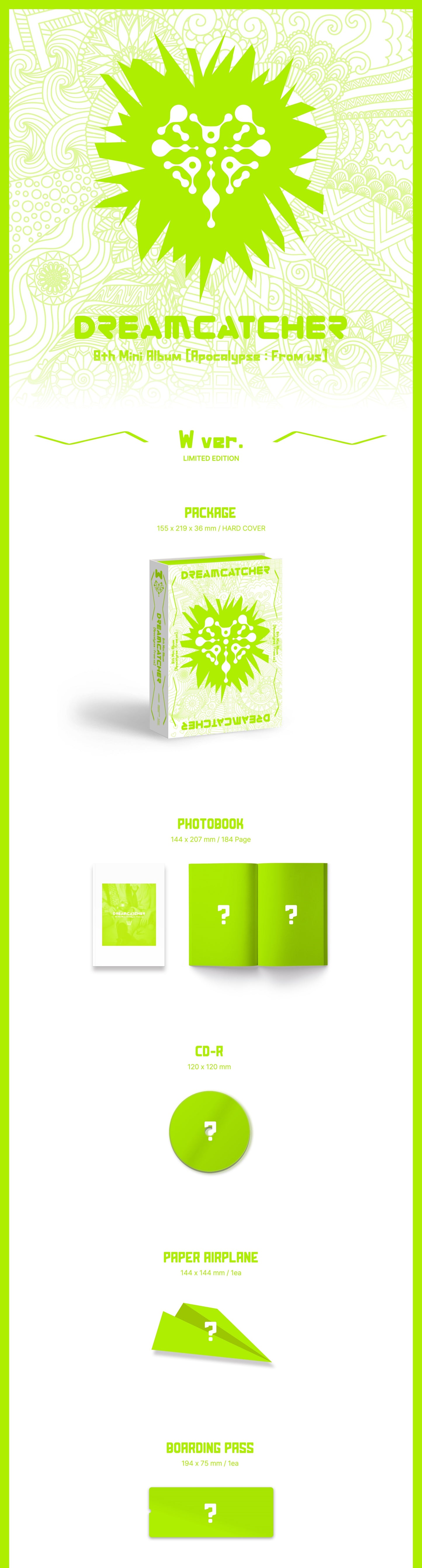 K-Pop CD Dreamcatcher - 8th Mini Album 'Apocalypse : From us' [W Ver.][Limited Edtion]