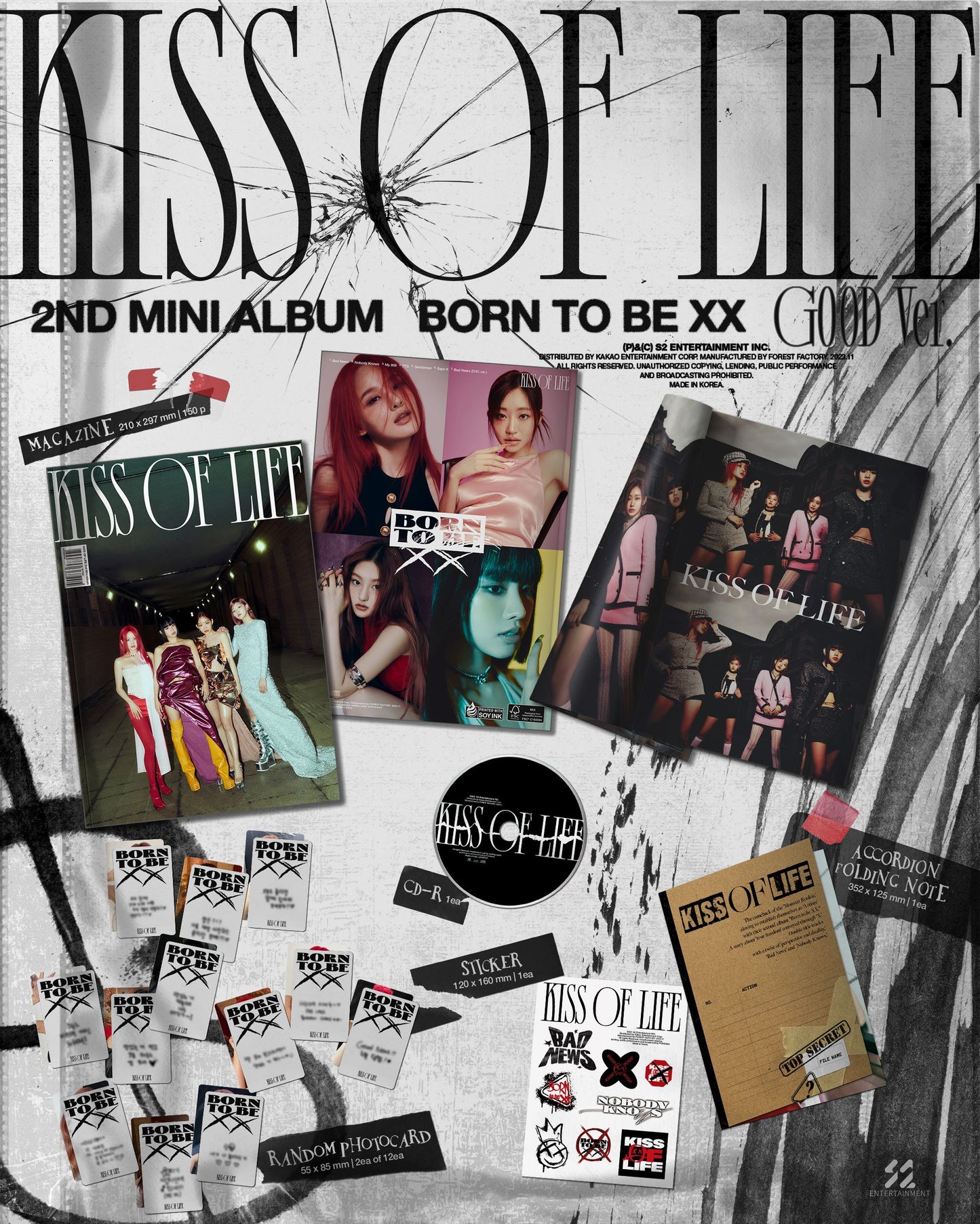 K-Pop CD Kiss of Life - 2nd Mini Album 'Born to be XX'