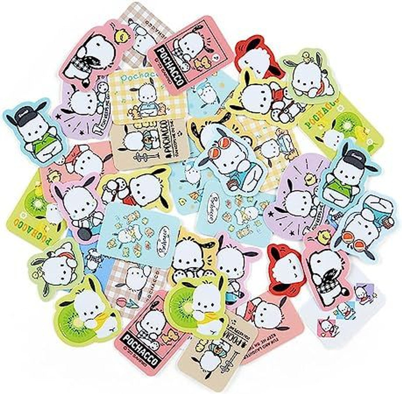 Sanrio Characters Flake Stickers - Pochacco