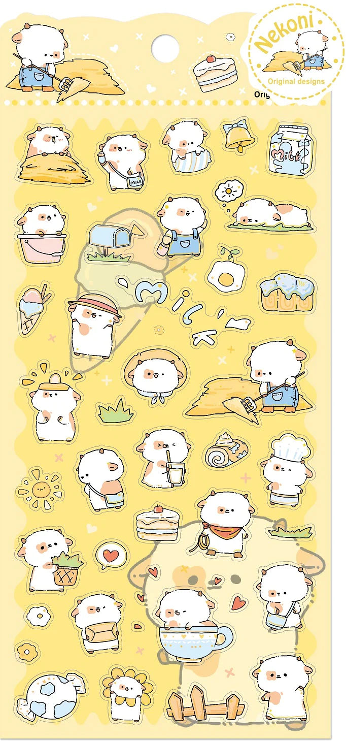 Nekoni Sushi Stickers  Cute doodles, Kawaii stickers, Cute drawings