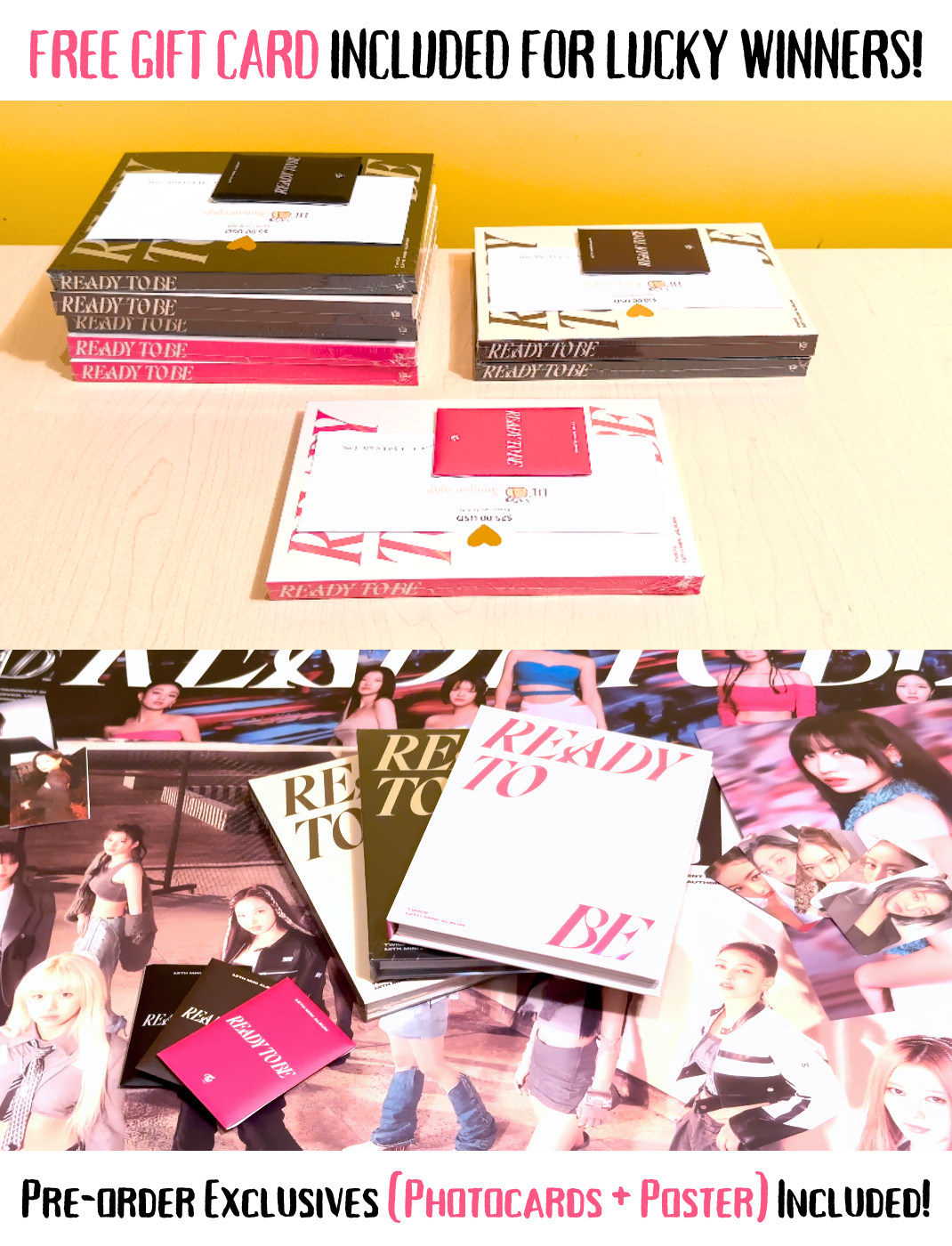 TWICE – Ready To Be (12th Mini Album) + Poster – Bak Bak K-Pop Store