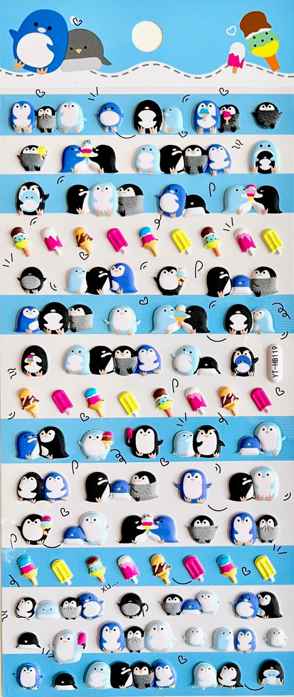 BCmini Stickers Penguin Puffy 11043