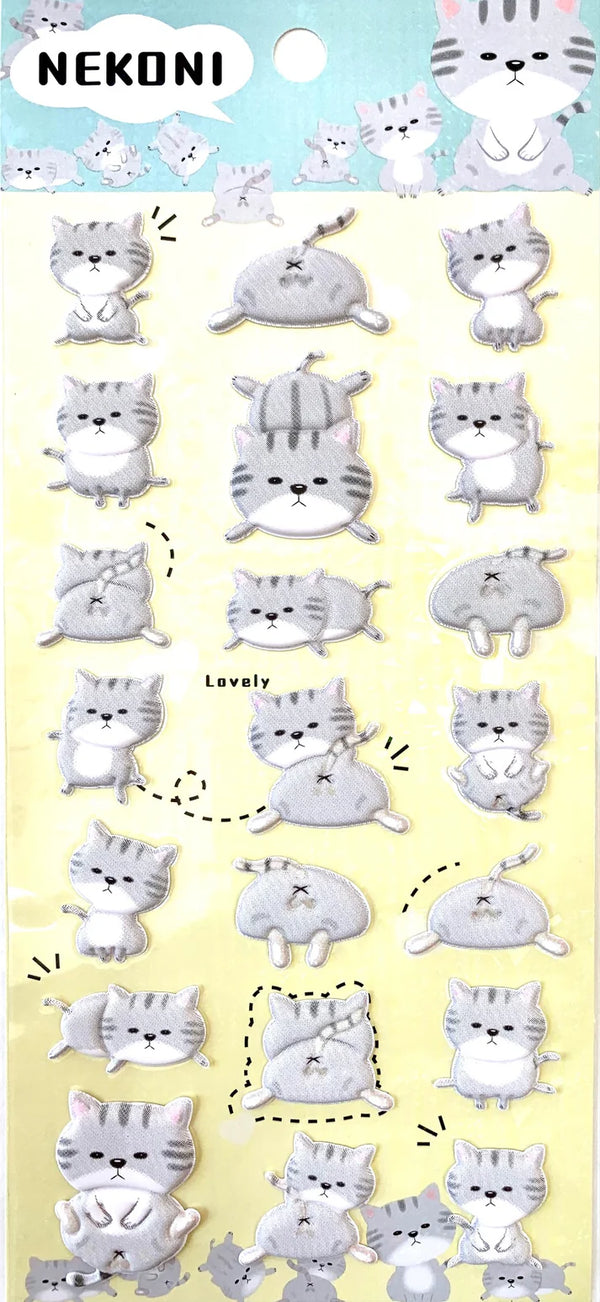 Nekoni Cat Puffy Sticker 50482