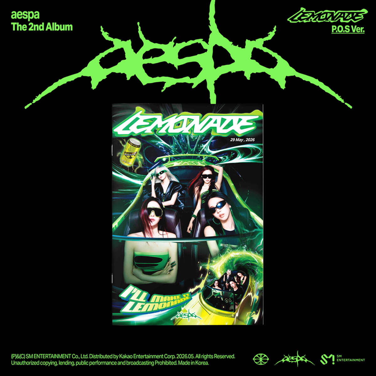 K-Pop CD Aespa - 2nd Album 'LEMONADE' [P.O.X ver.] – Lil