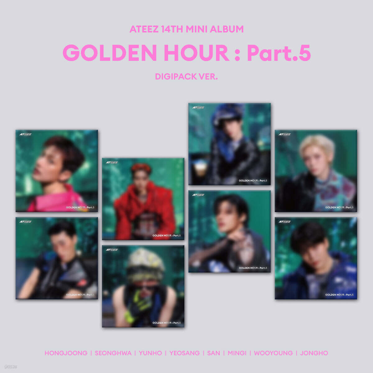 K-Pop CD ATEEZ - 14th Mini Album 'GOLDEN HOUR: Prt.5' [DIGIPACK