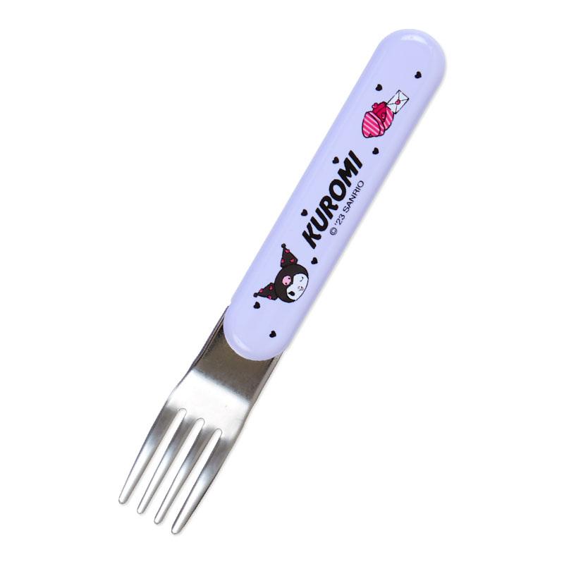 Sanrio Fork Spoon Chopsticks Tableware Set (Kuromi - 015881)