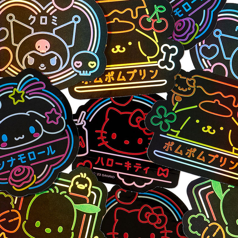 Sanrio Characters Neon Sticker Set (Vivid Neon - 563331)