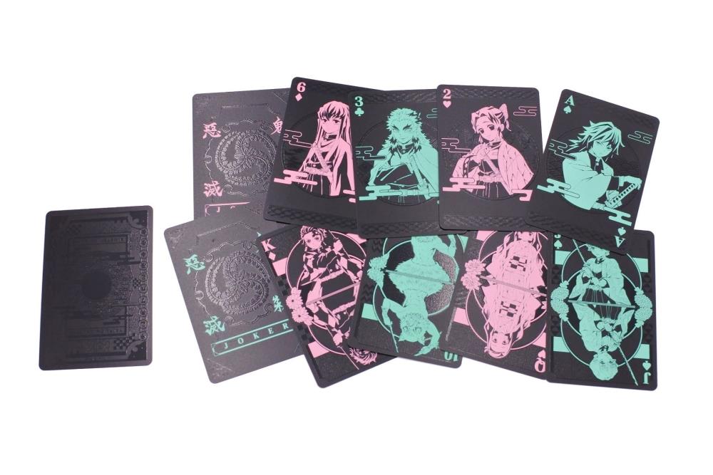 Demon Slayer - Black Playing Cards