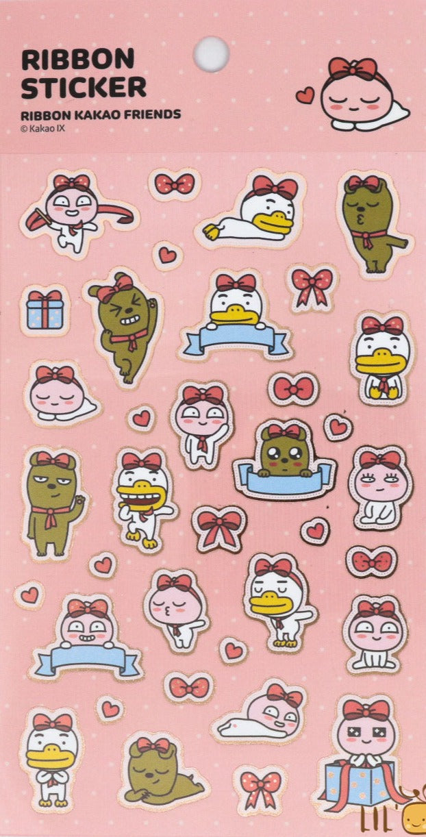 Kakao Friends 3D Stickers Iron on Decals Patches Stickers
