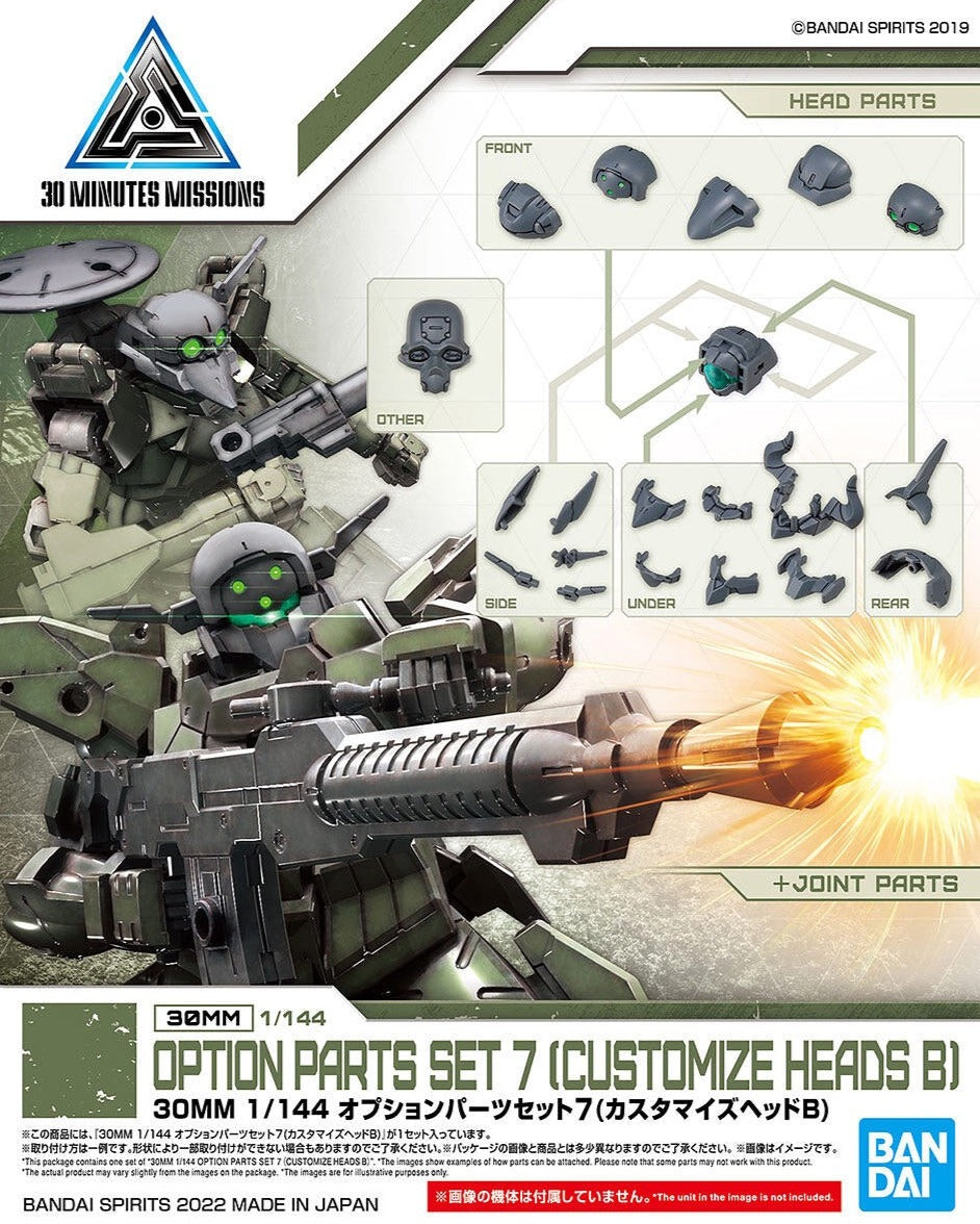 30 Minute Missions Option Parts Set (Customizeable Head B