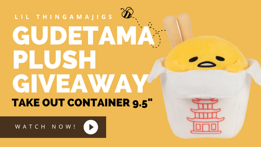 Lil Thingamajigs Giveaway #17 - Gudetama Takeout Container Plush 9.5"