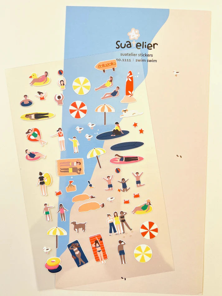 Suatelier Stickers No.1111 Swim Swim