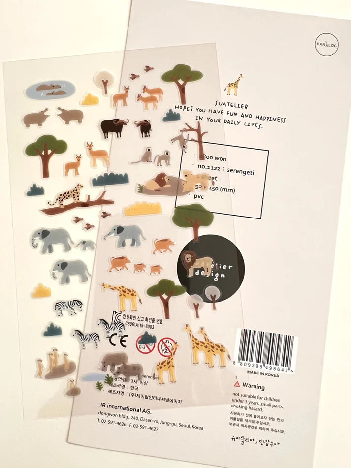 Suatelier Stickers No.1122 serengeti