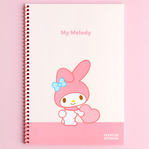 [Bundle] Sanrio Characters Unruled Ring Notebook (Set of 4)