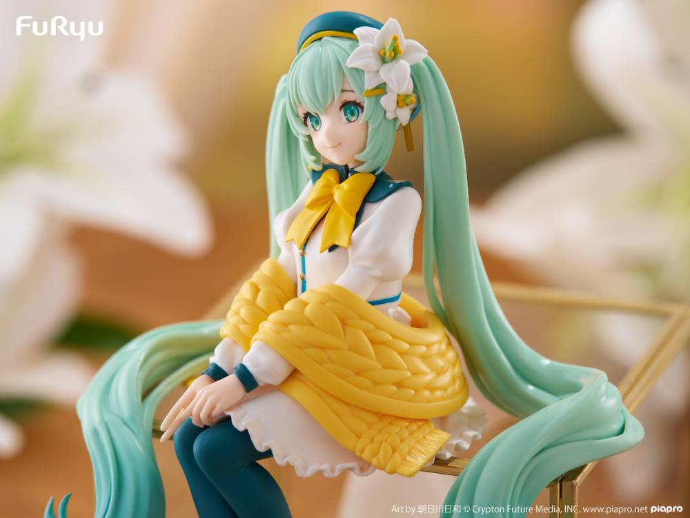 Vocaloid Noodle Stopper Figure Hatusne Miku (Flower Fairy Lily White Ver.)
