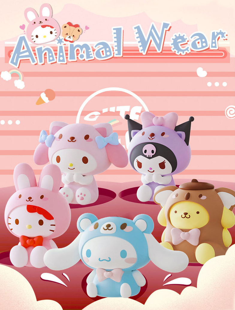 Sanrio Characters Animal Custume Keyring