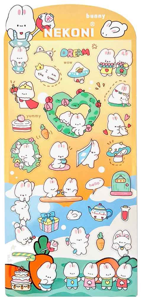 Nekoni Stickers No. 50983 Bunny