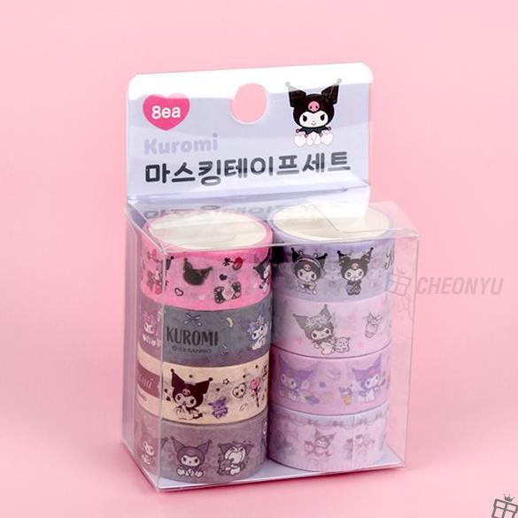 Kuromi Masking Tape Set - 8pcs