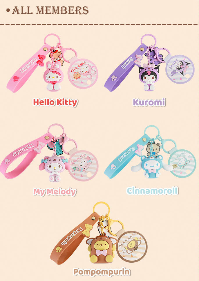 Sanrio Characters Animal Custume Keyring