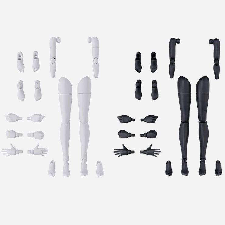 30 Minutes Sisters #OB-12 Option Body Parts Arm & Leg [white/black]