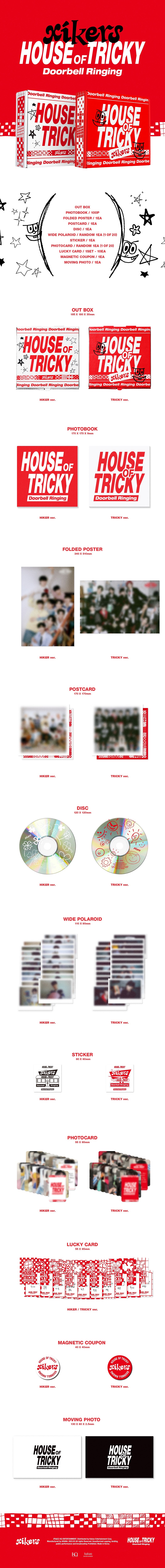 K-Pop CD Xikers - 1st Mini Album 'House of Tricky: Doorbell Ringing'