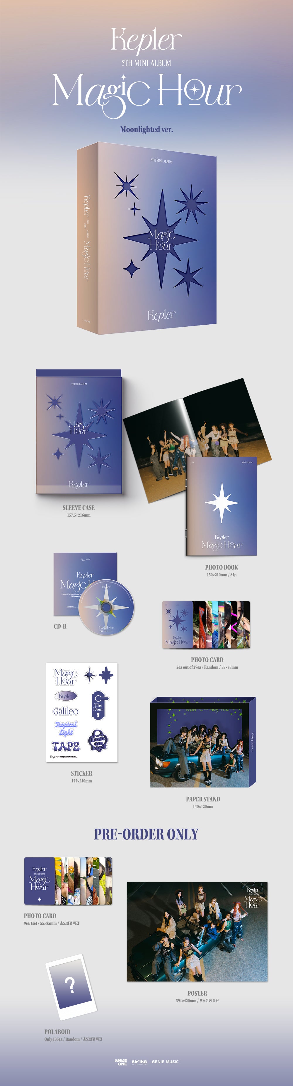 K-Pop CD Kep1er - 5th Mini Album 'Magic Hour'