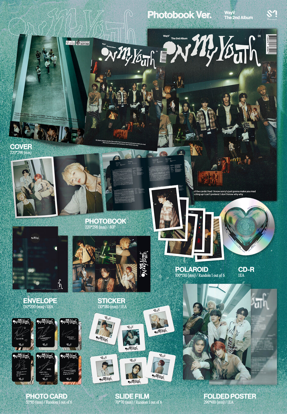 K-Pop CD WayV - 2nd Album 'On My Youth' [Photobook Ver.]