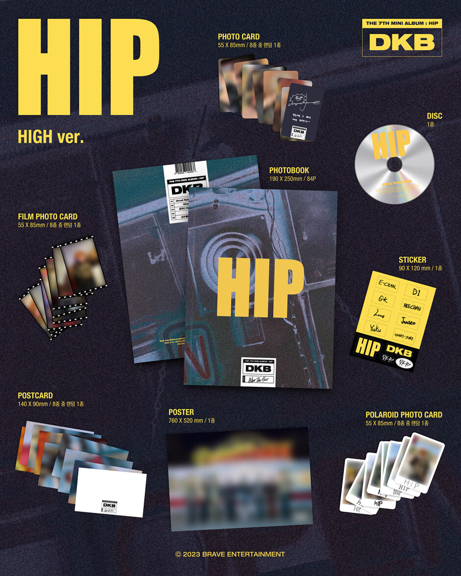 K-Pop CD DKB - 7th Mini Album 'Hip'
