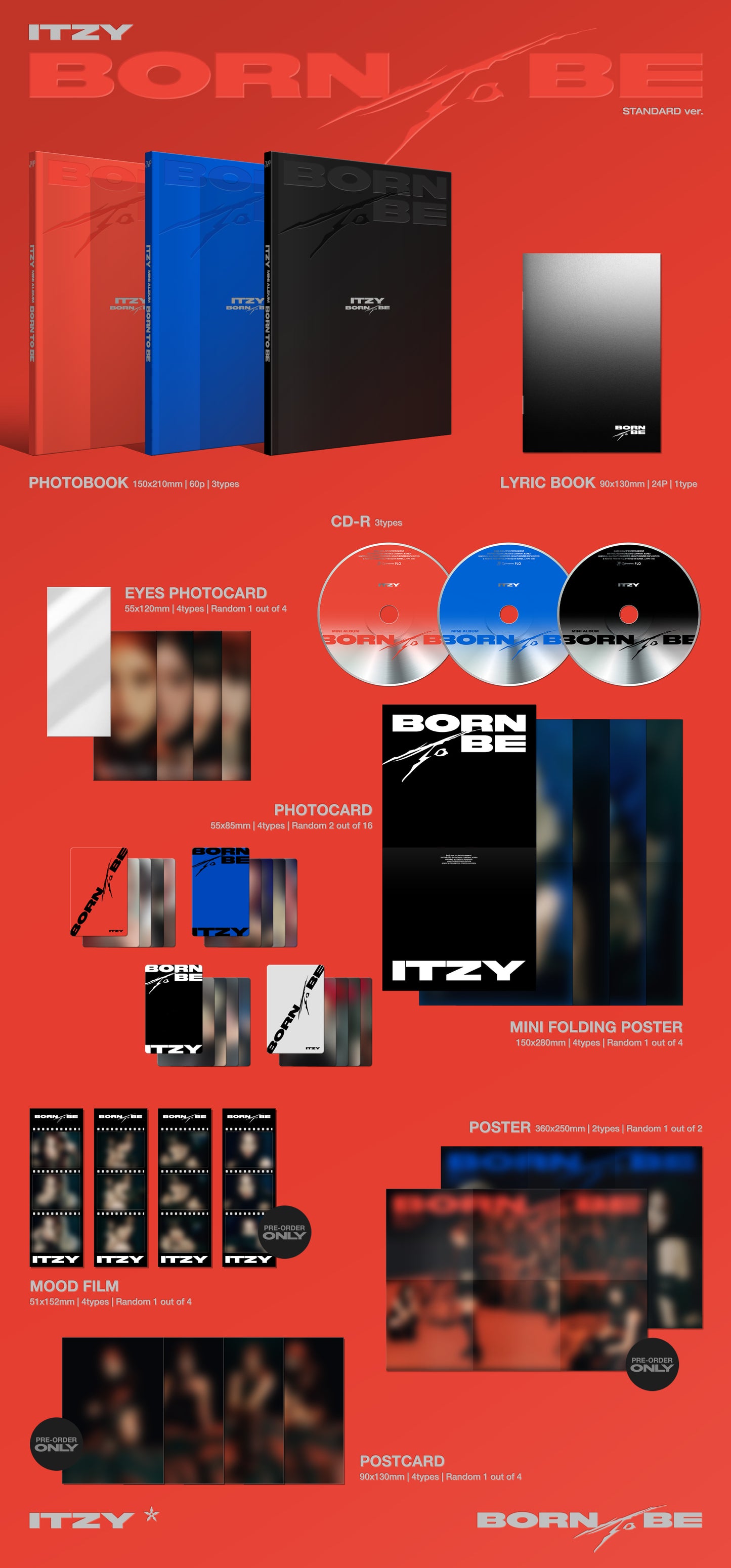 K-Pop CD Itzy - Mini Album 'Born To Be'