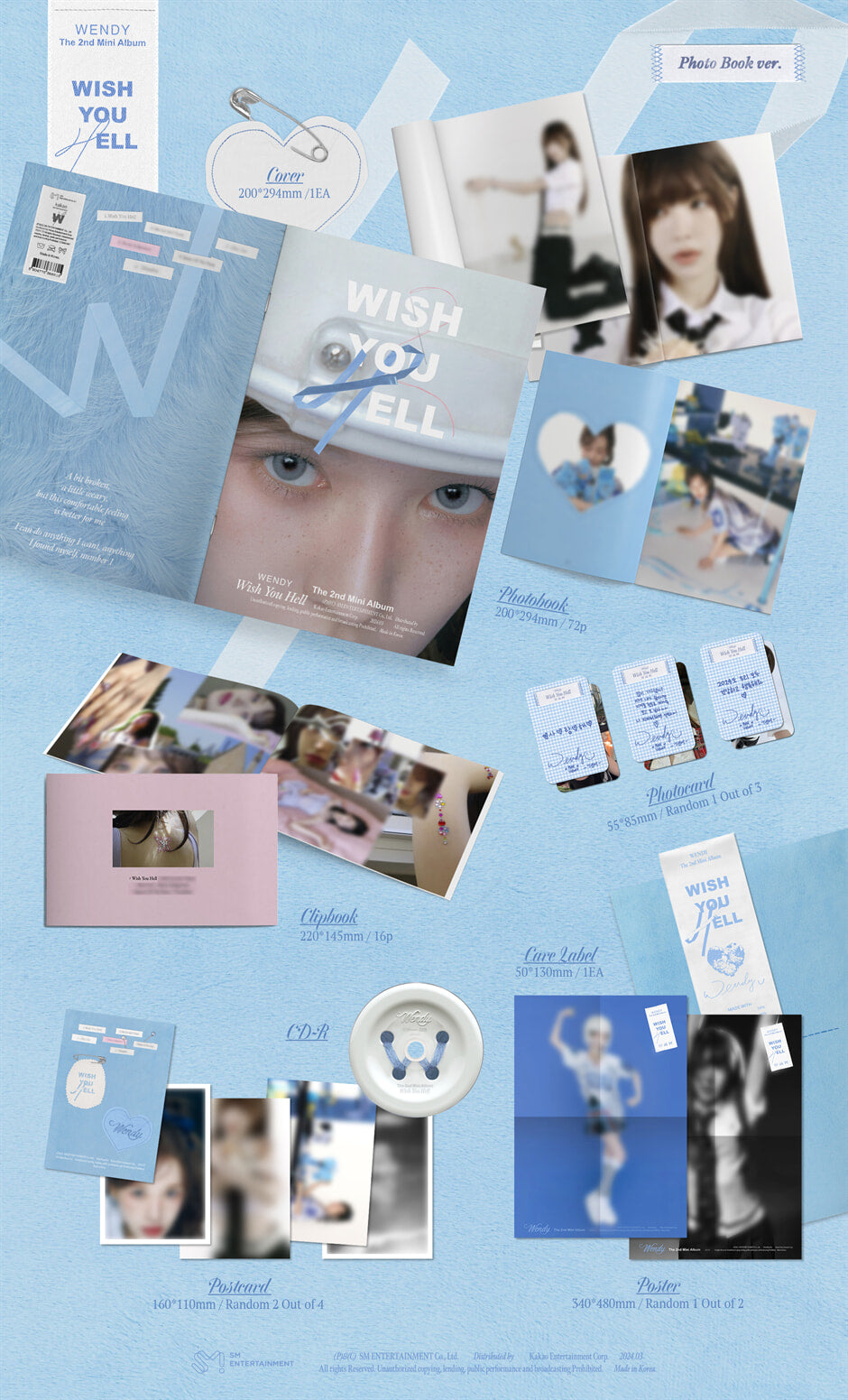 K-Pop CD Wendy - 2nd Mini Album 'Wish You Hell' [Photobook Ver.]