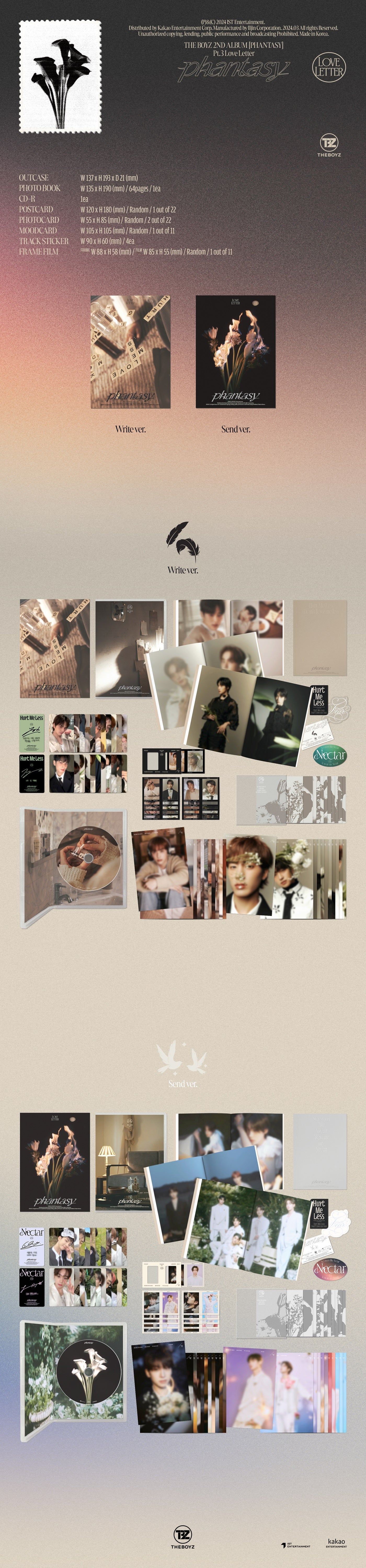K-Pop CD The Boyz - 2nd Album 'Phantasy: Pt.3 Love Letter'