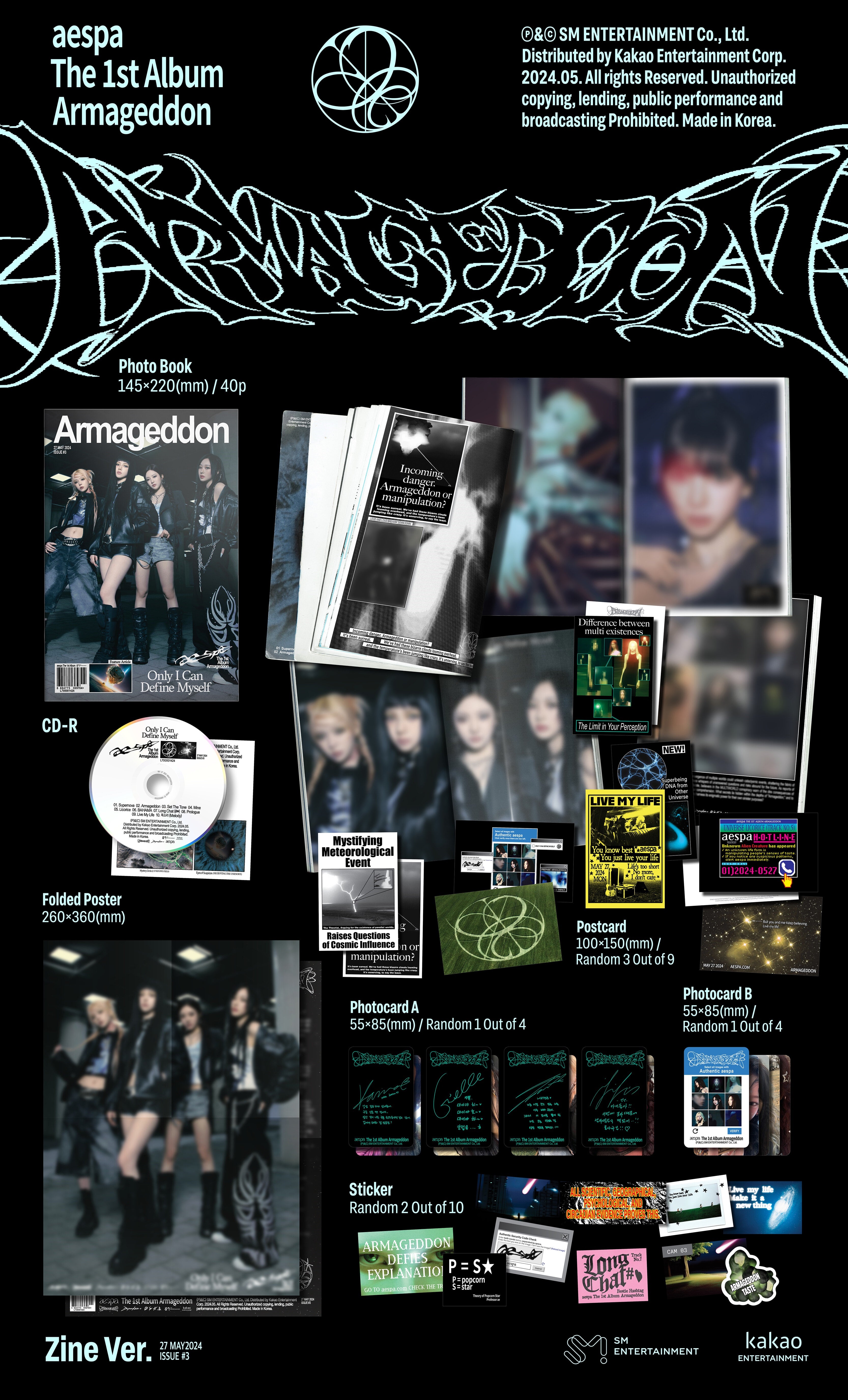 K-Pop CD Aespa - 1st Album 'Armageddon'  [Zine Ver.]