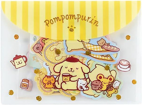 Sanrio Characters Flake Stickers - Pompompurin