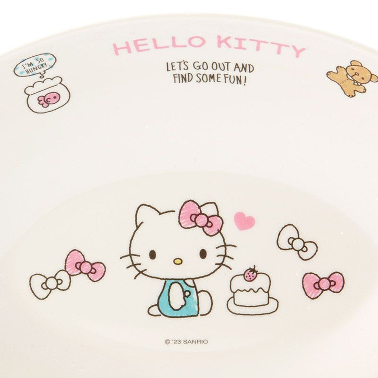 Sanrio hello Kitty Melamine Curry & Pasta Dish (830650-8)