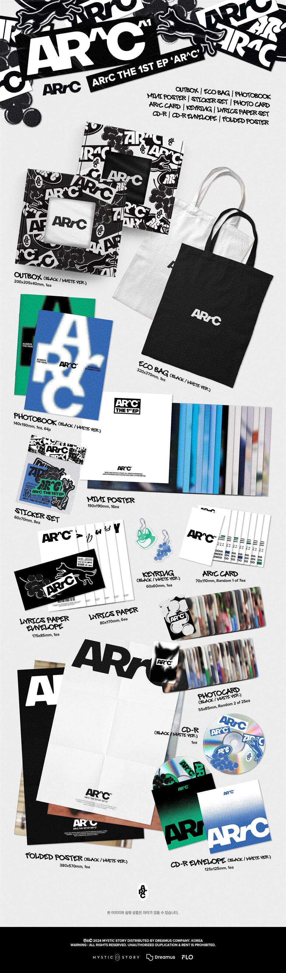 K-Pop CD ARrC - 1st EP Album 'AR^C'