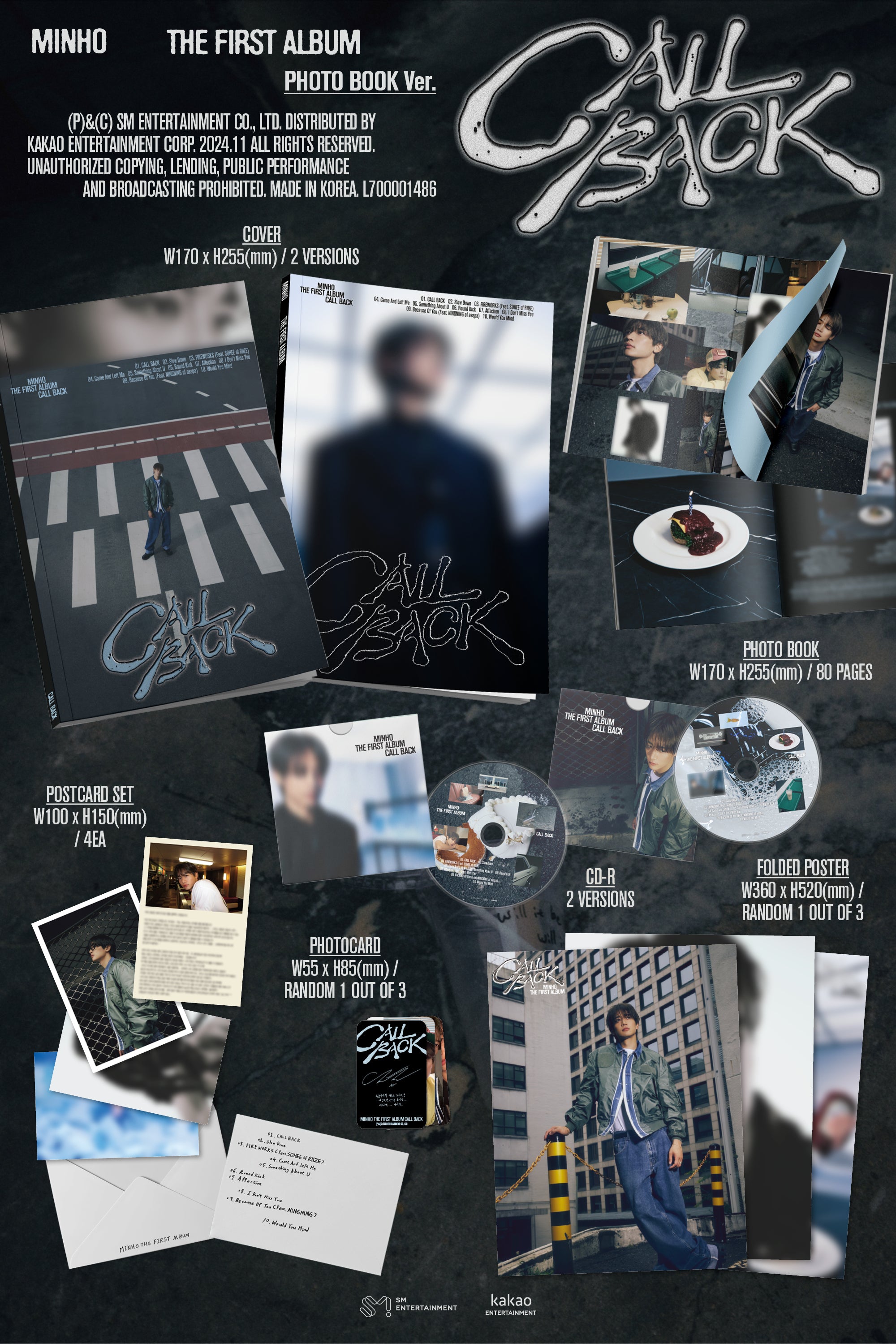 K-Pop CD Minho - 1st Album 'Call Back' [Photo Book Ver.]