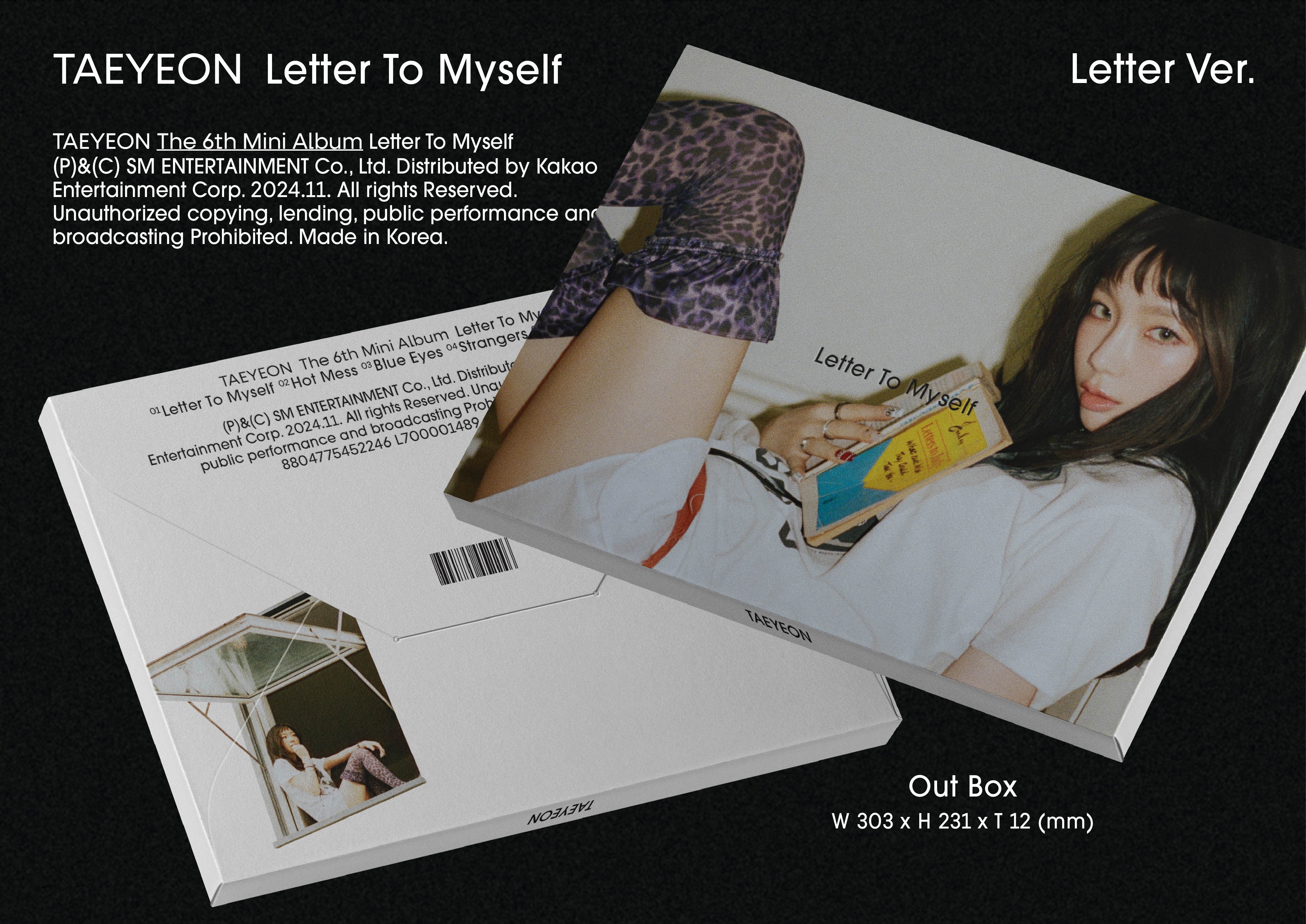 K-Pop CD Taeyeon - 6th Mini Album 'Letter to Myself' [Letter Ver.]