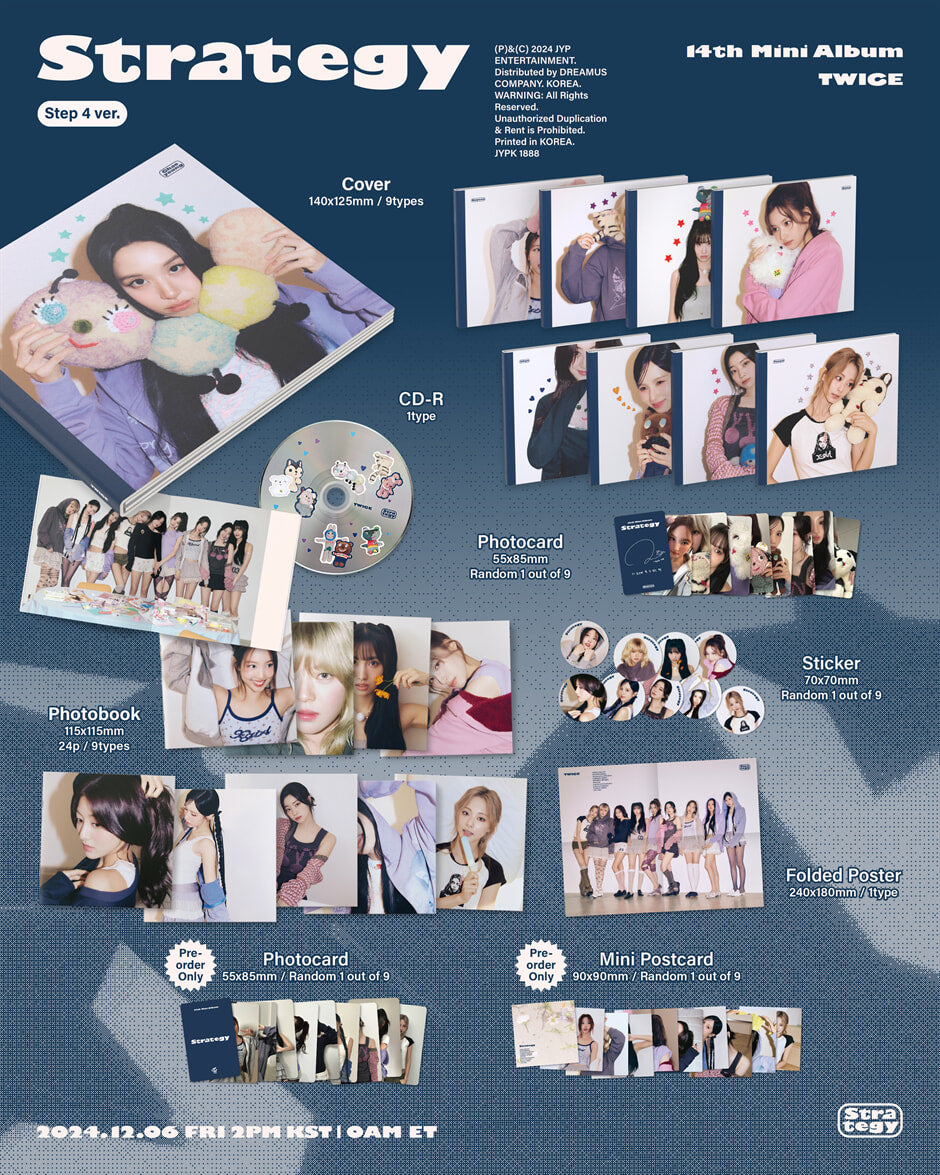 K-Pop CD TWICE - 14th Mini Album 'STRATEGY' [Step 4 ver.]