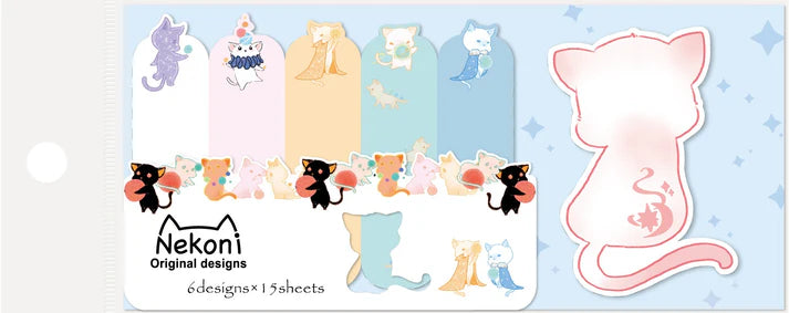 Nekoni Magic Cat Sticky Notes 50397