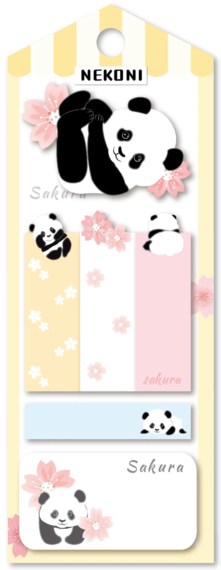Nekoni  Panda Sakura Sticky Notes 50439