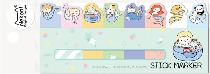 Nekoni Mermaid Sticky Notes 50575