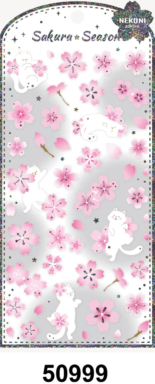 Nekoni Stickers No. 50999 Sakura Season
