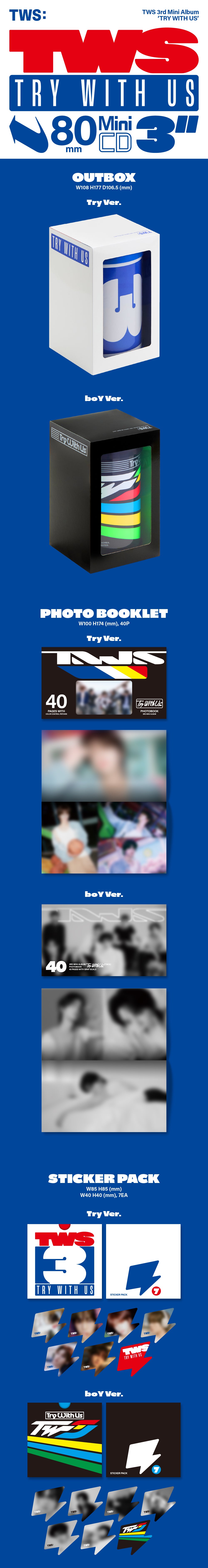 K-Pop CD TWS - 3rd Mini Album 'TRY WITH US'