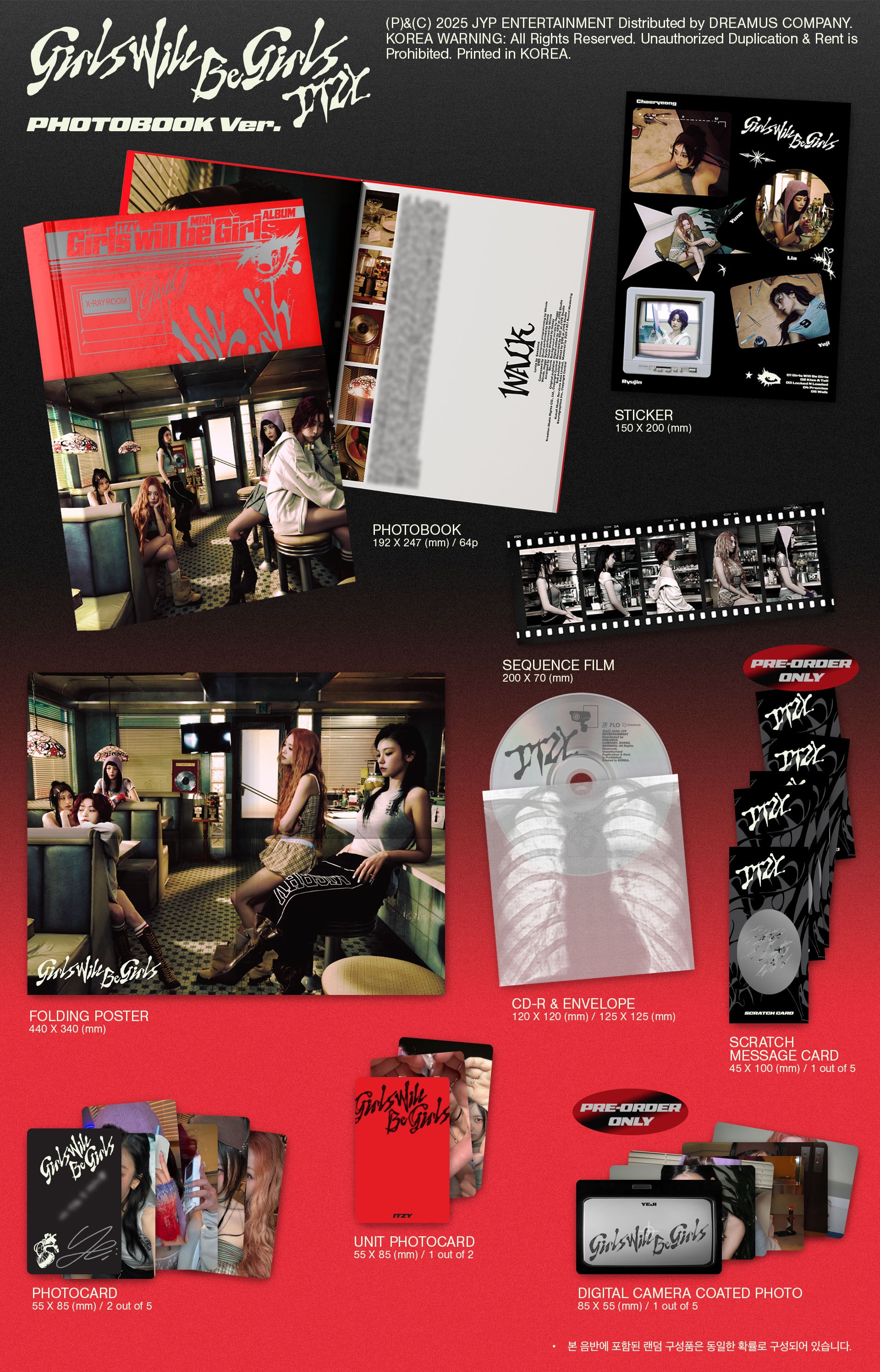 K-Pop CD ITZY - 'Girls Will Be Girls' [Photobook Ver.]