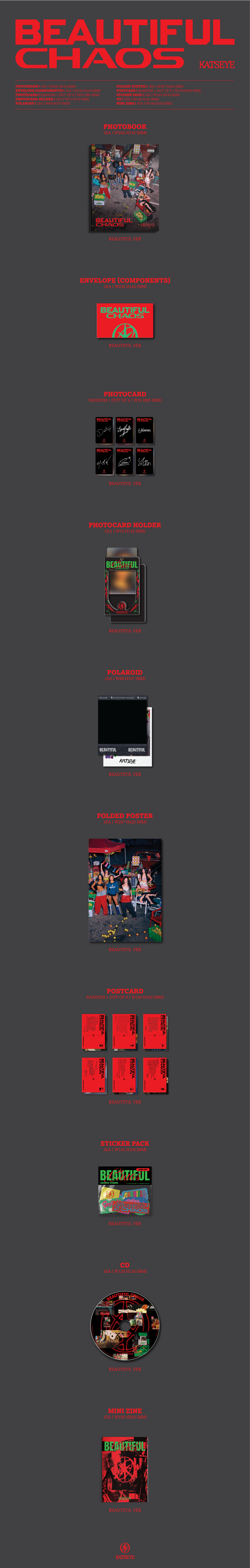 K-Pop CD Katseye - 2nd EP 'Beautiful Chaos'