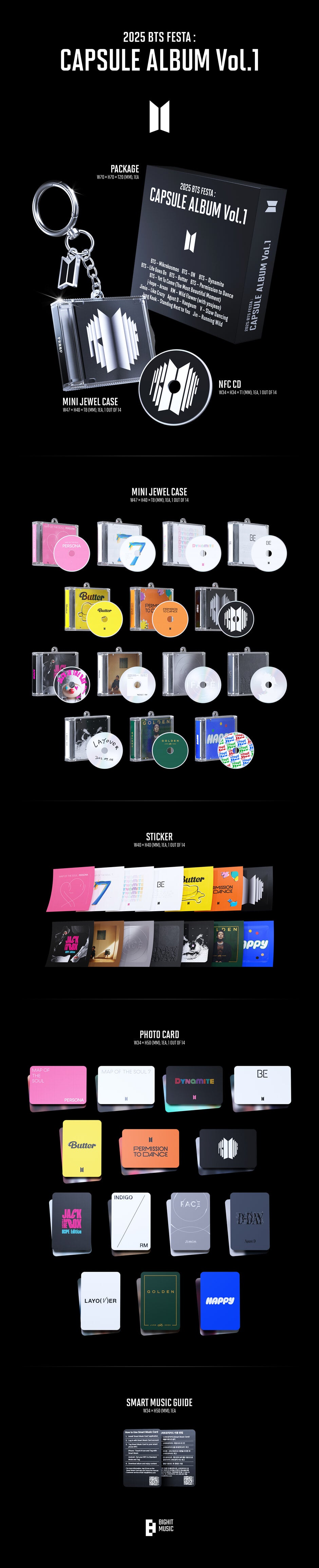 K-Pop CD BTS - '2025 BTS FESTA : CAPSULE ALBUM Vol.1' – Lil