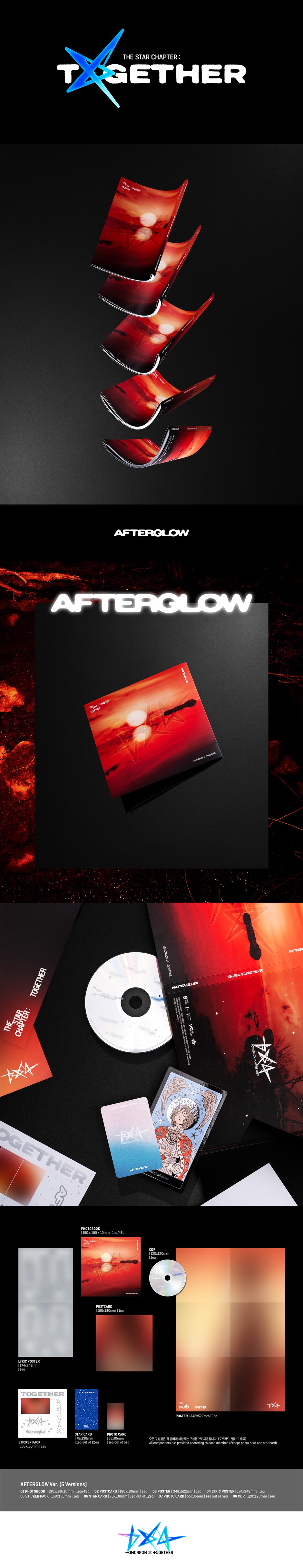 K-Pop CD TXT - 'Chapter of Stars: TOGETHER' [Afterglow Ver.]