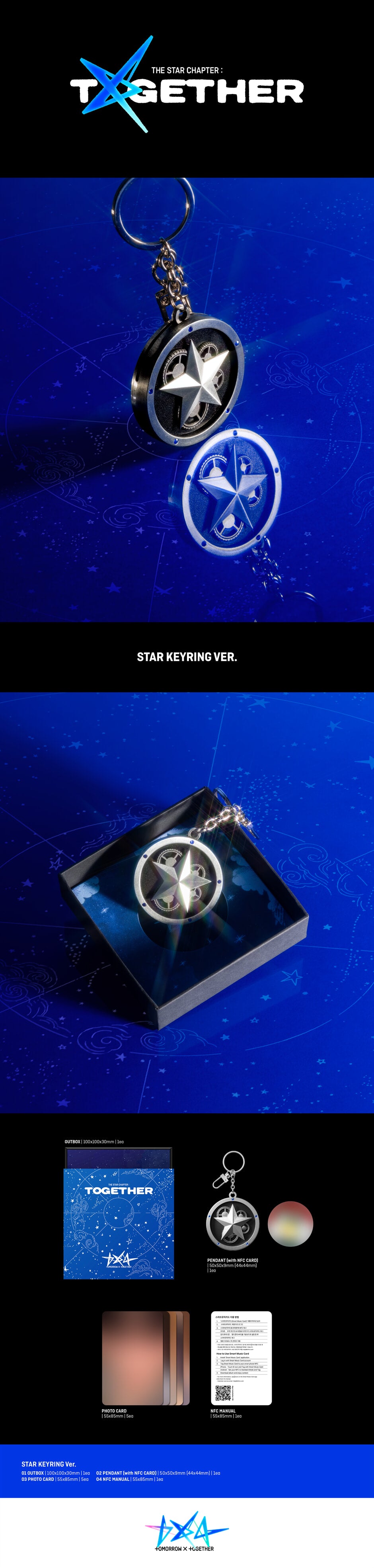K-Pop TXT - The Star Chapter: Together [Star Keyring Ver.]